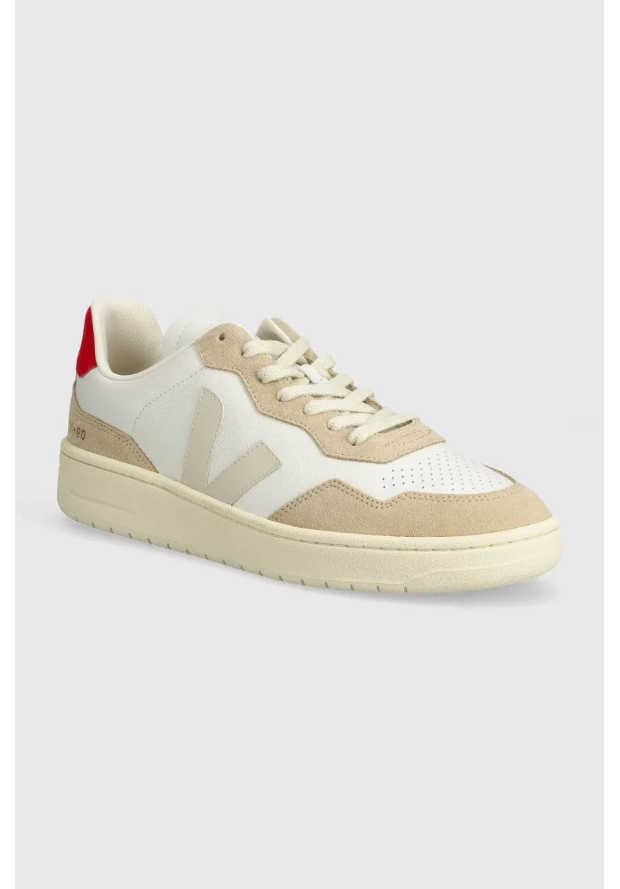obrazek 1 Veja sneakersy skórzane V-90 kolor beżowy VD2003459