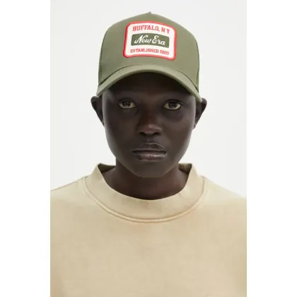 Zdjęcie New Era czapka z daszkiem NE Patch Trucker kolor zielony z aplikacją 60603678