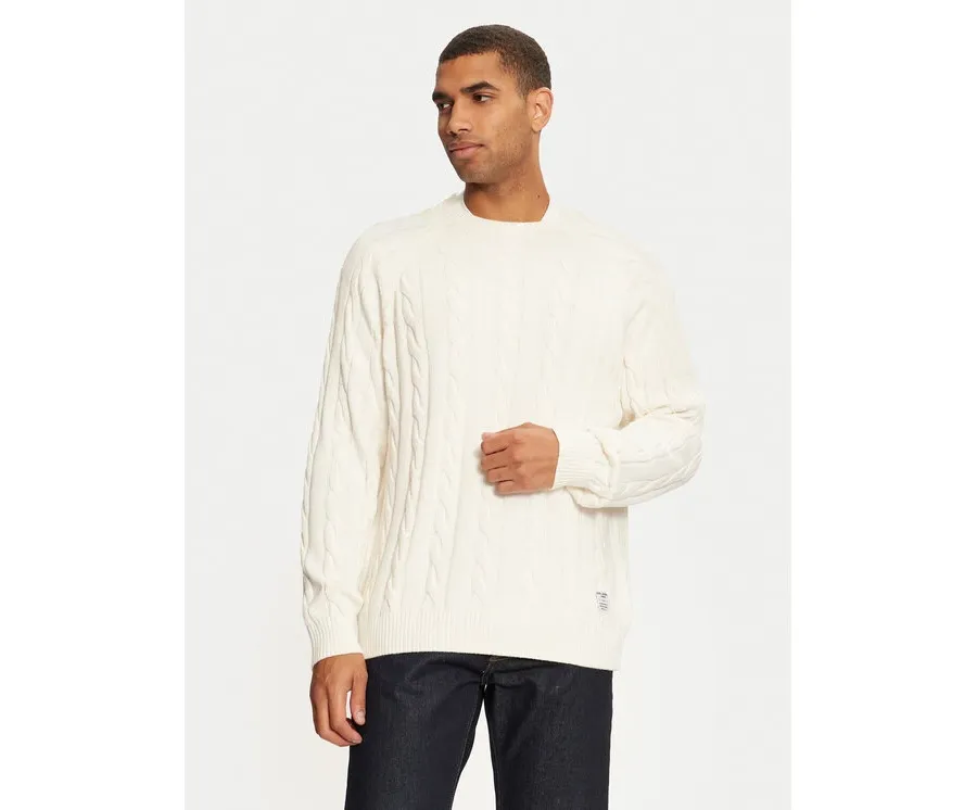 obrazek 1 Pepe Jeans Sweter Camdem PM702455 Biały Regular Fit