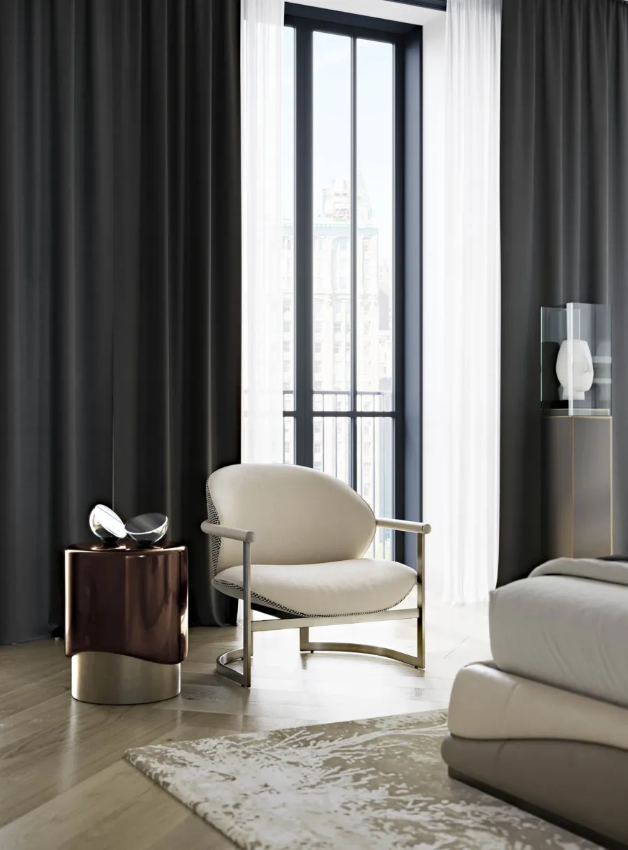 obrazek 9 Elegancki włoski stolik serwisowy - styl modernistyczny do salonu