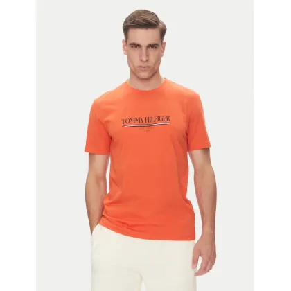 Zdjęcie Tommy Hilfiger T-Shirt Brand Love MW0MW40324 Pomarańczowy Regular Fit
