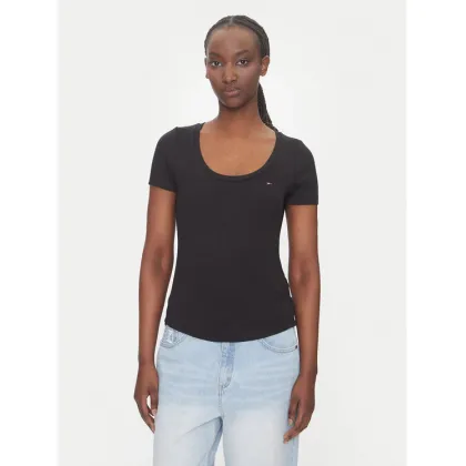 Zdjęcie Tommy Jeans T-Shirt Essential DW0DW20916 Czarny Regular Fit