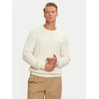 Zdjęcie Tommy Hilfiger Sweter MW0MW33132 Biały Regular Fit
