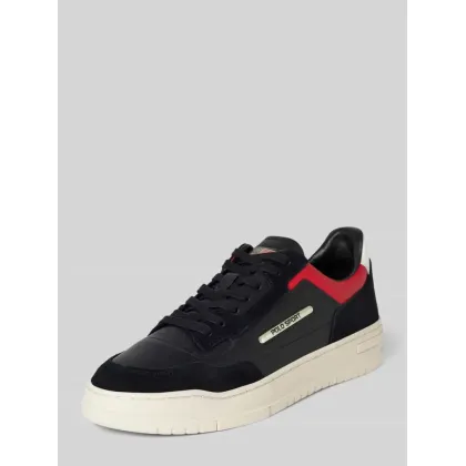 Zdjęcie Sneakersy skórzane z detalem z logo