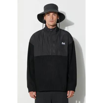 Zdjęcie Taikan bluza bawełniana Polar Fleece Half męska kolor czarny z nadrukiem TK0013.BLK