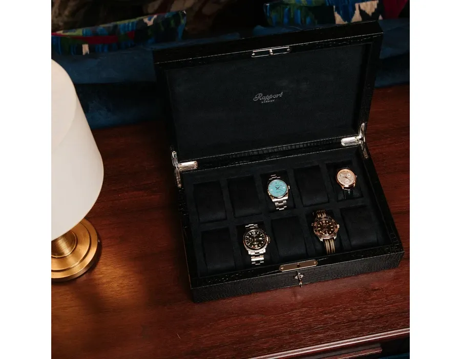 obrazek 2 Czarny Collector Box L264 na 10 zegarków marki Rapport London