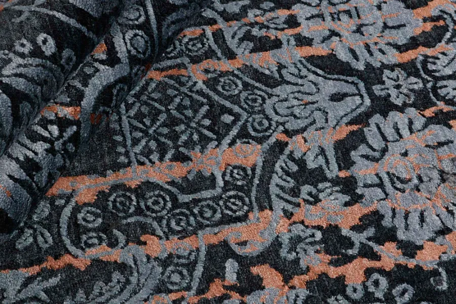 picture 3 Luxurious gray exclusive 3D carpet - DAMASK 7083