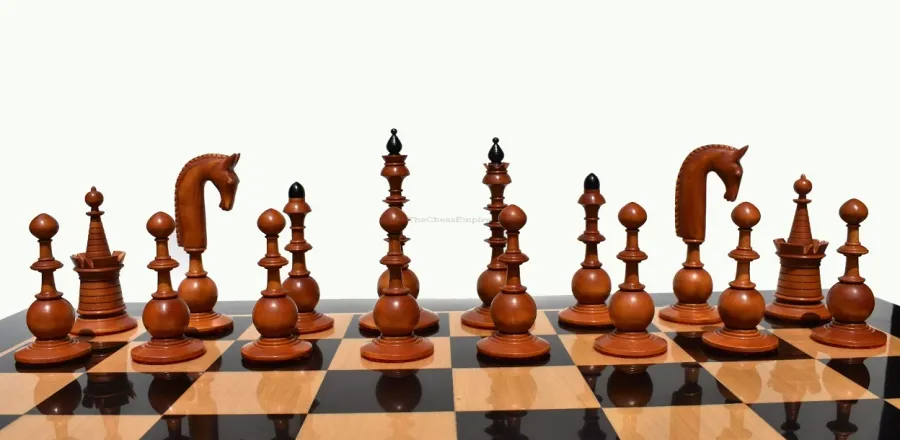 obrazek 4 Klasyczny komplet figur holenderskich do gry w szachy - The Chess Empire