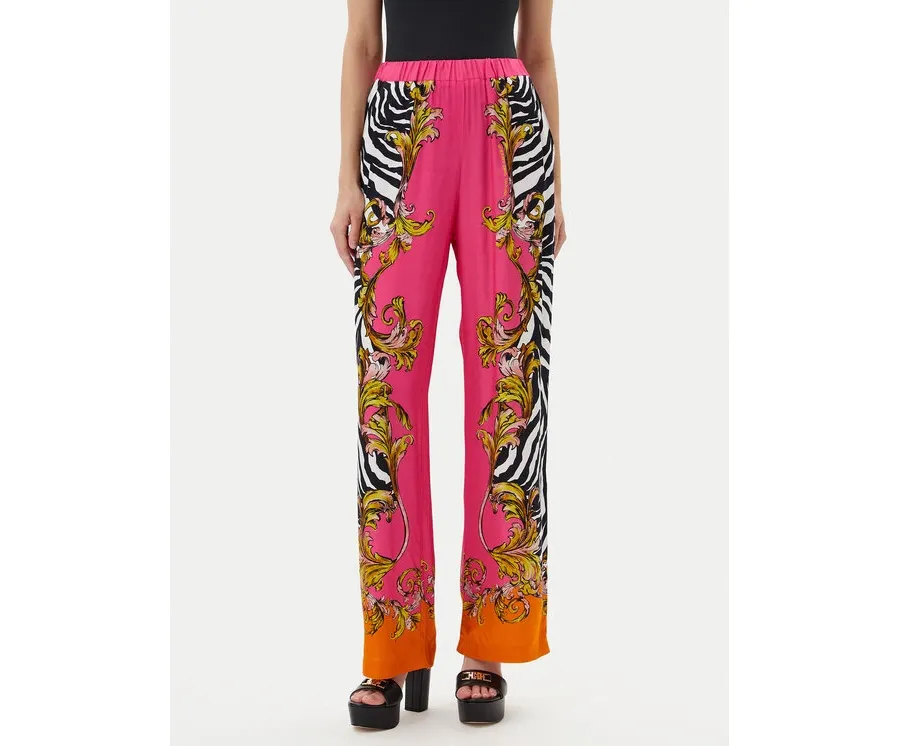 obrazek 1 Versace Jeans Couture Spodnie materiałowe 78HAA1P2 Różowy Straight Fit