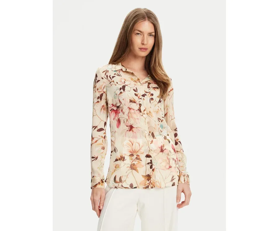 obrazek 1 Guess Koszula W5YH0X WDW82 Beżowy Regular Fit