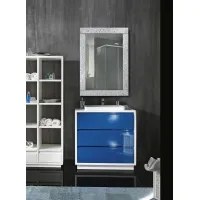 Picture Modern bathroom cabinet with 3 drawers - Zanini