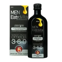 Zdjęcie EstroVita Men, Kwasy omega-3-6-9 z czterech olejów roślinnych, Płyn 250 ml Estrovita