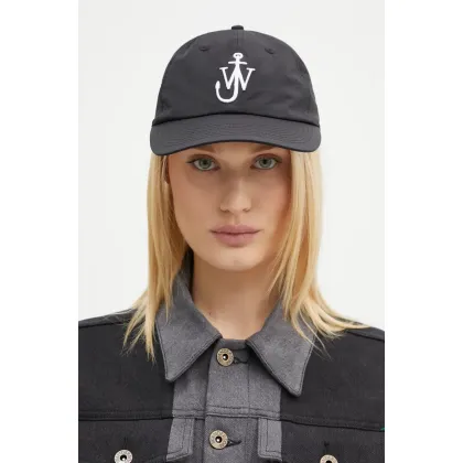 Zdjęcie JW Anderson czapka z daszkiem Baseball Cap kolor czarny z aplikacją AC0198.FA0214.999