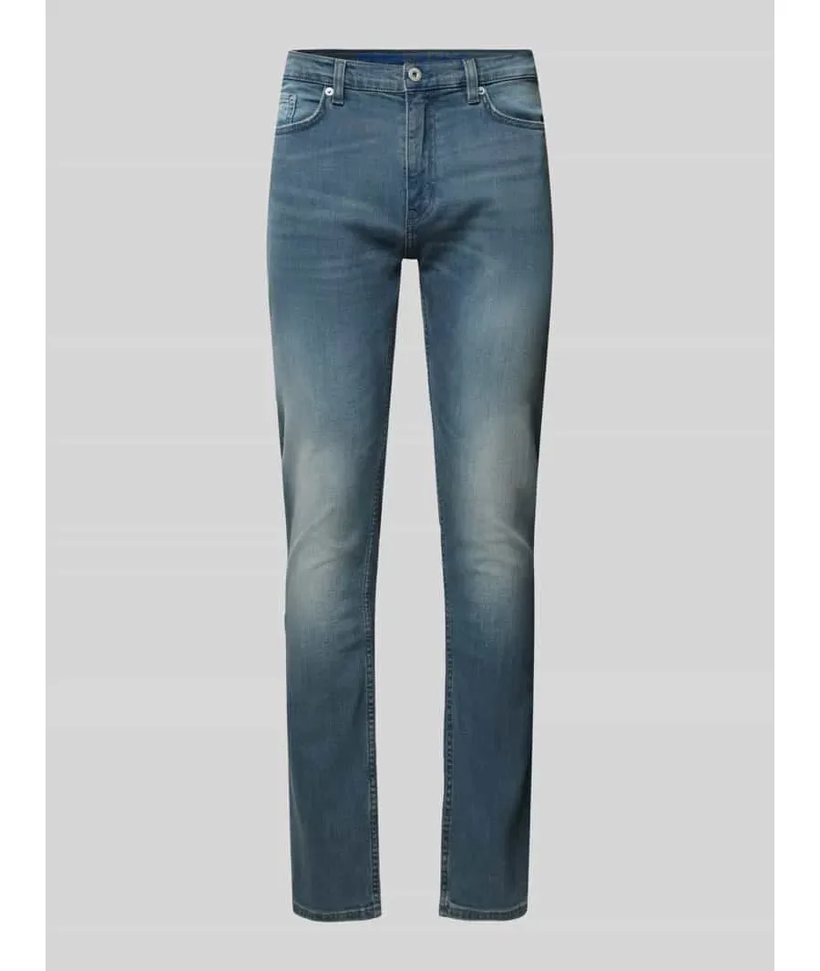 obrazek 1 Jeansy o kroju slim fit z 5 kieszeniami model ‘Zane’