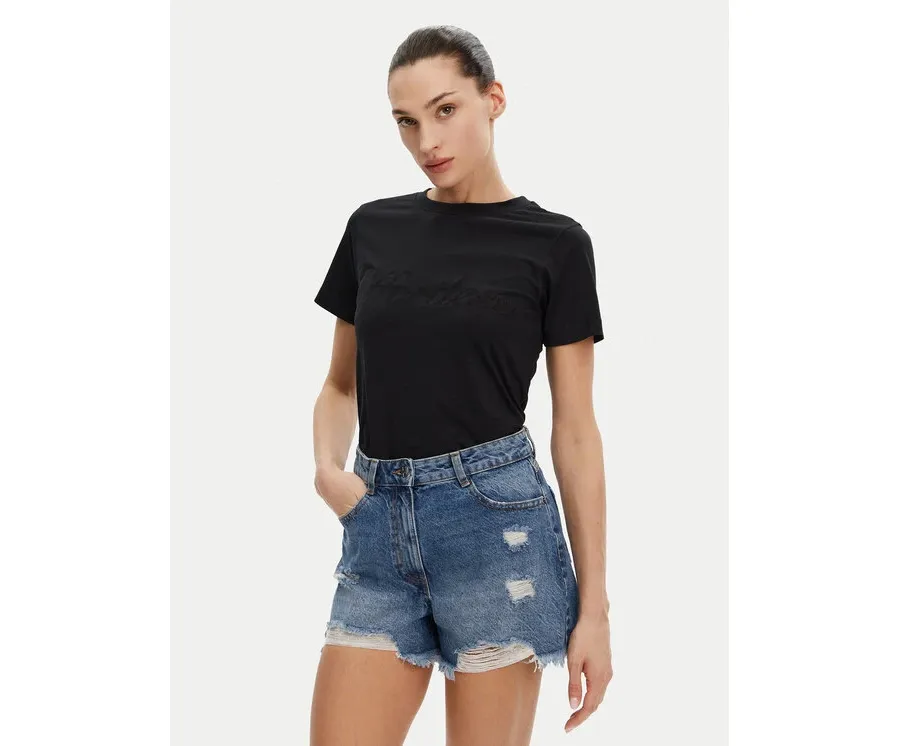 obrazek 1 Silvian Heach T-Shirt GPP25110TS Czarny Regular Fit