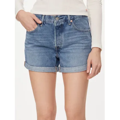 Zdjęcie Levi's® Szorty jeansowe 501® Rolled 29961-0035 Niebieski Relaxed Fit