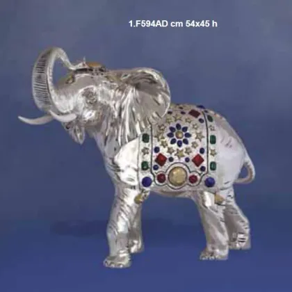 Zdjęcie Stylowa figura słonia z gwiaździstym płaszczem do dekoracji domu - ArtBe