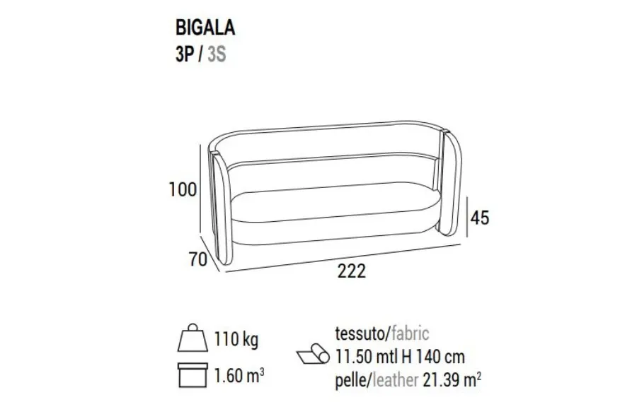 obrazek 4 Włoska funkcjonalna sofa Bigala do pomieszczeń biurowych