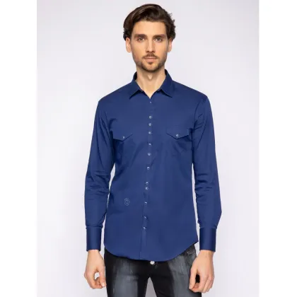 Zdjęcie Rage Age Koszula Deep Blue Granatowy Slim Fit