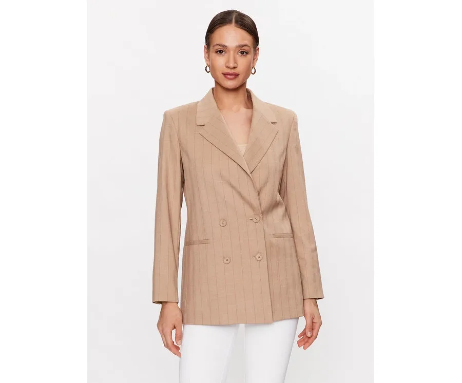 obrazek 1 DKNY Marynarka P3BCUO60 Beżowy Regular Fit