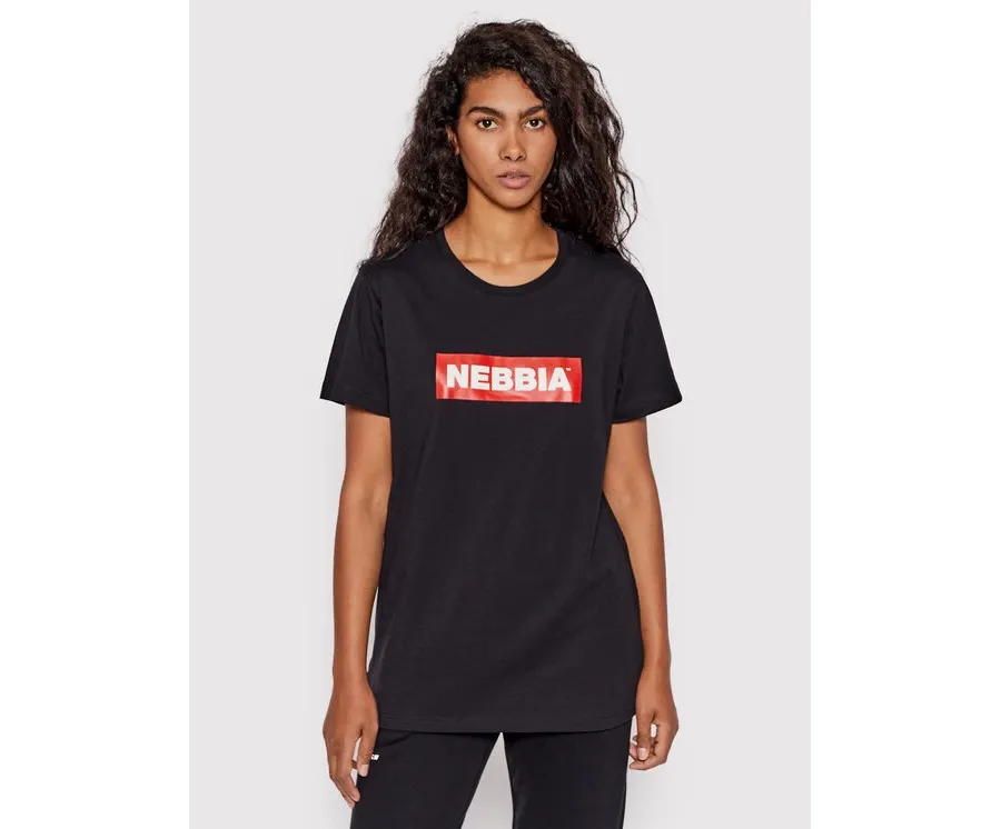 obrazek 1 NEBBIA T-Shirt 592 Czarny Regular Fit