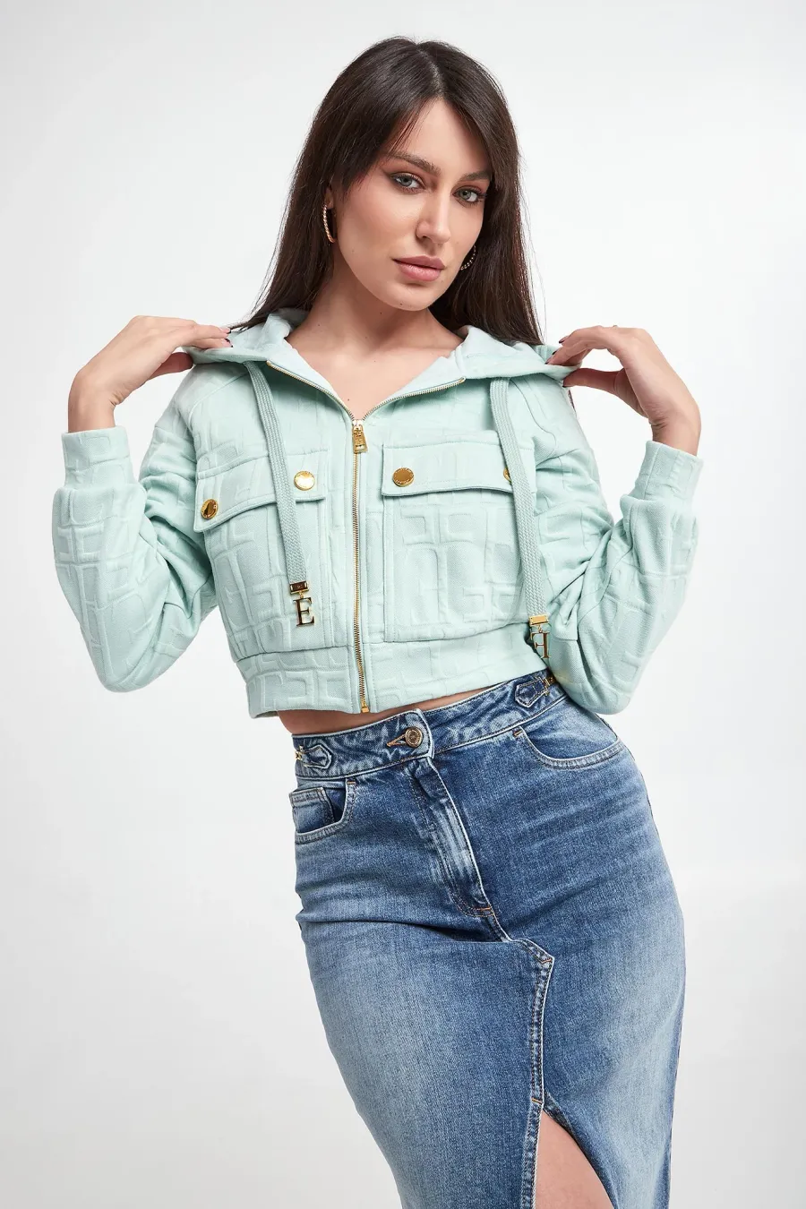 obrazek 1 Bluza damska żakardowa ELISABETTA FRANCHI Elisabetta Franchi