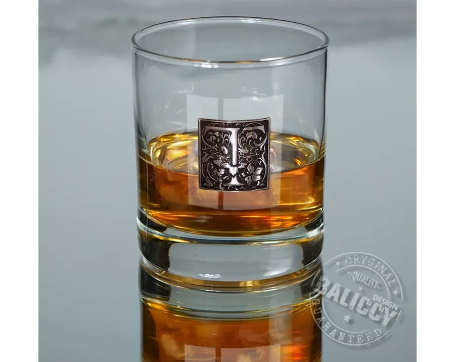 obrazek 7 Szklanka do whisky z wybranym inicjałem