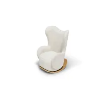 Zdjęcie Futrzane krzesło bujane do pokoju dziecka