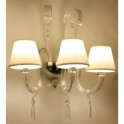 Zdjęcie Włoska luksusowa lampa ścienna ze szkła Murano - Lucevetro