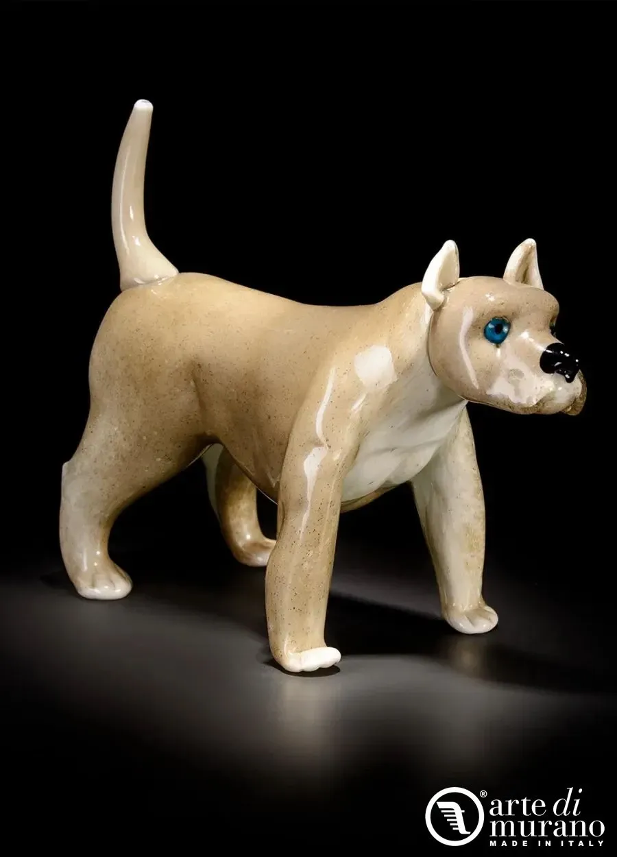 picture 1 Exquisite Amstaff sculpture made of Murano glass