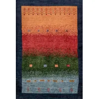 Picture Colorful woolen hand-woven carpet from Iran - Jordan