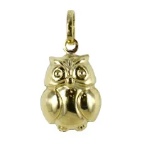 Picture Owl-shaped pendant in yellow gold
