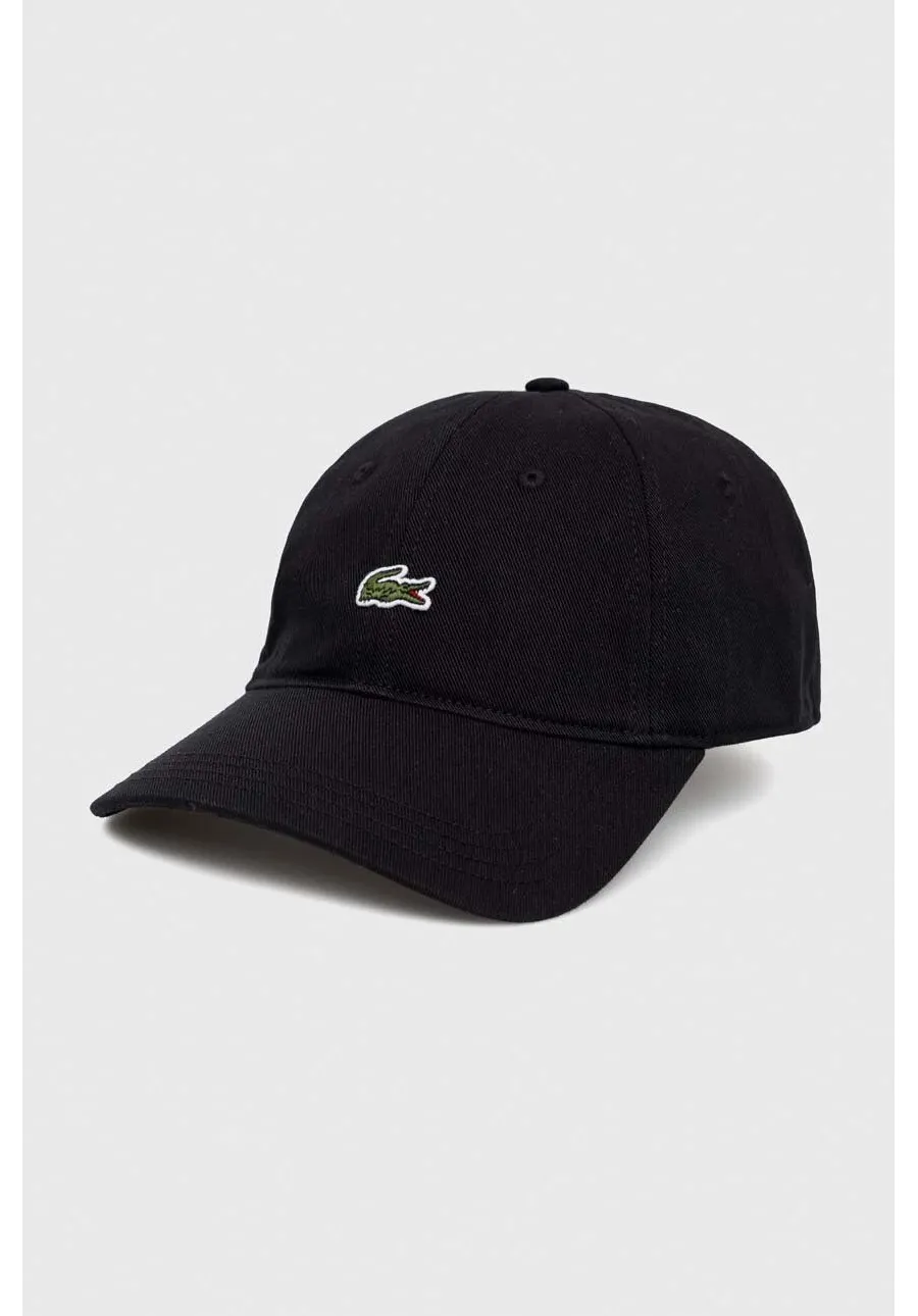 obrazek 1 Lacoste czapka z daszkiem bawełniana kolor czarny z aplikacją RK0491-031