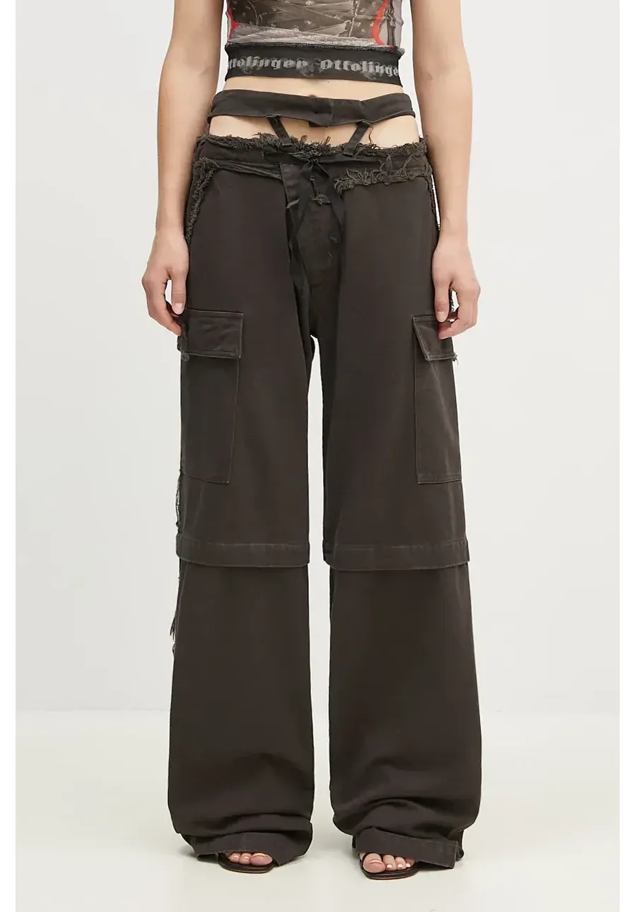 obrazek 1 Ottolinger jeansy Baggy Cargo Pants damskie high waist 1060801521