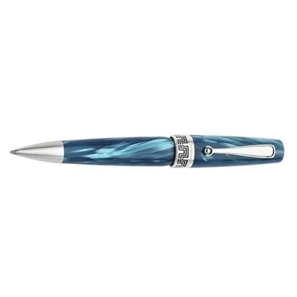 Picture Turquoise Celluloid Miya Ballpoint Pen Montegrappa