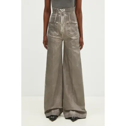 Zdjęcie Rick Owens jeansy Dirt Cooper damskie kolor szary DS02D2303.HSCF