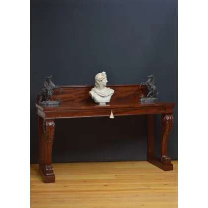 Zdjęcie Najwyższej jakości mahoniowy stół przedpokojowy William IV - antyk