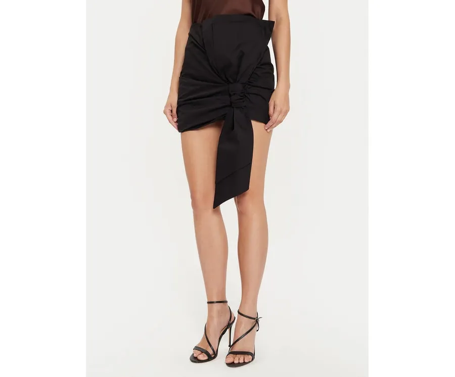 obrazek 1 ViCOLO Spódnica mini TB2723 Czarny Slim Fit