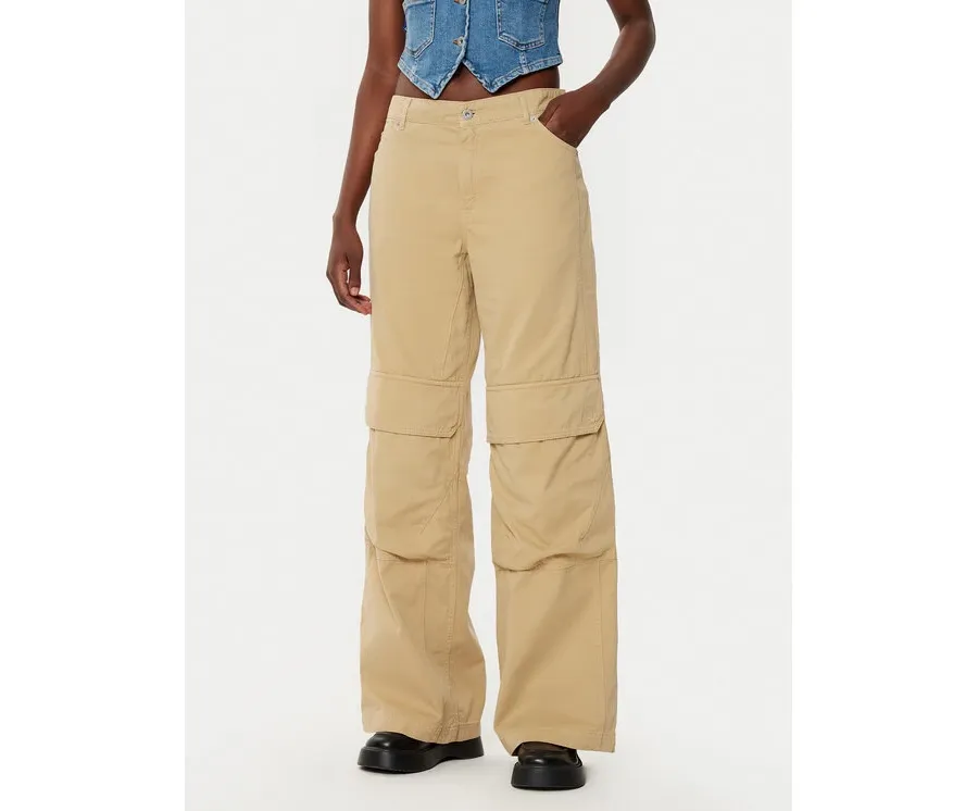 obrazek 1 HUGO Spodnie materiałowe Hunder 50530833 Beżowy Relaxed Fit