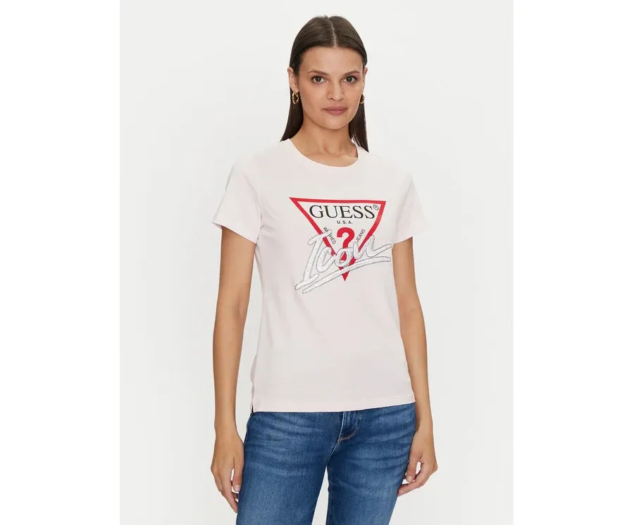 obrazek 1 Guess T-Shirt Icon W4YI32 I3Z14 Różowy Regular Fit