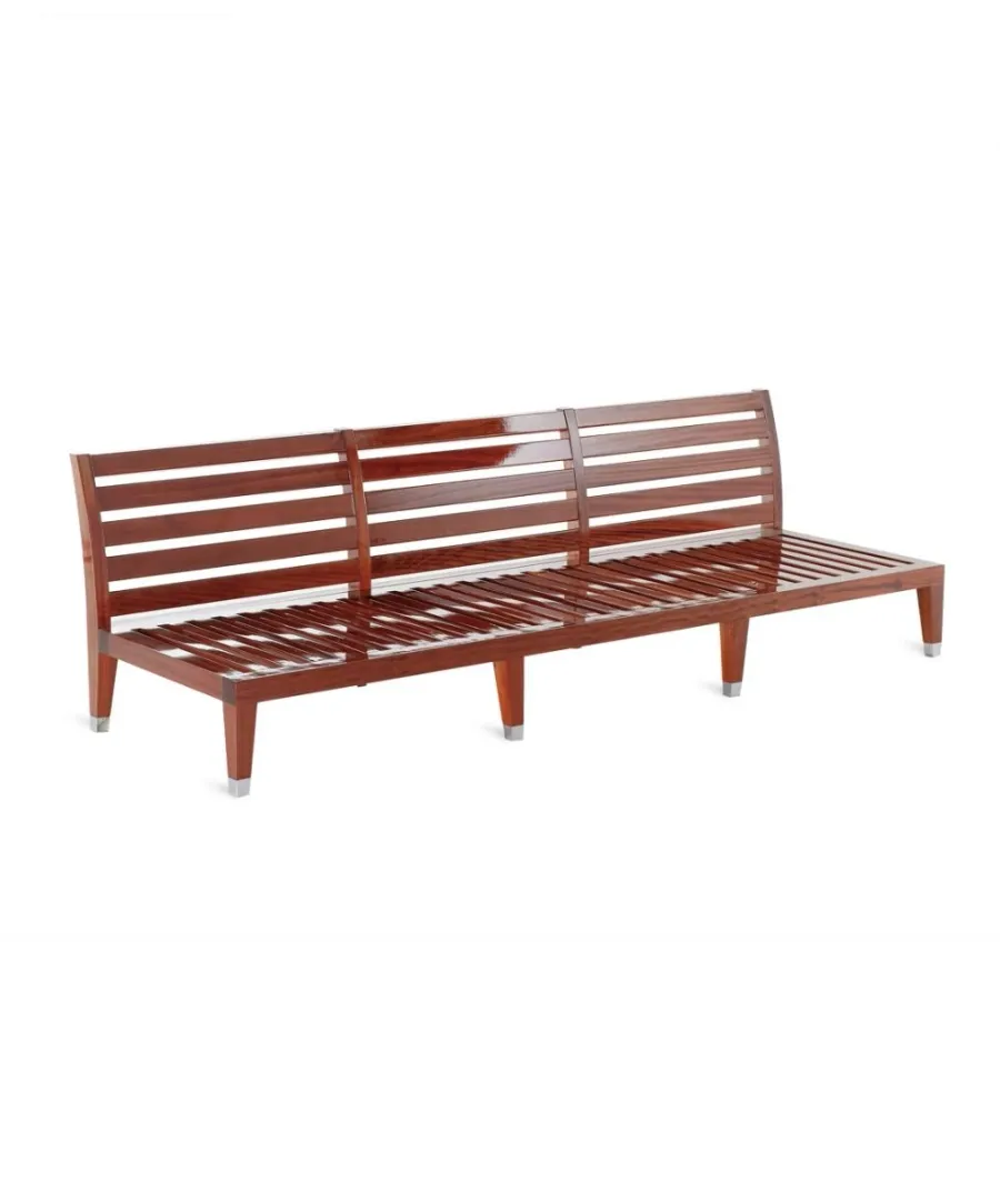 obrazek 2 Unikalna trzyosobowa sofa z mahoniu do ogrodu lub na taras