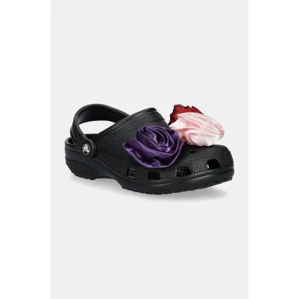 Zdjęcie Crocs klapki Classic Rossete Clog damskie kolor czarny 210388