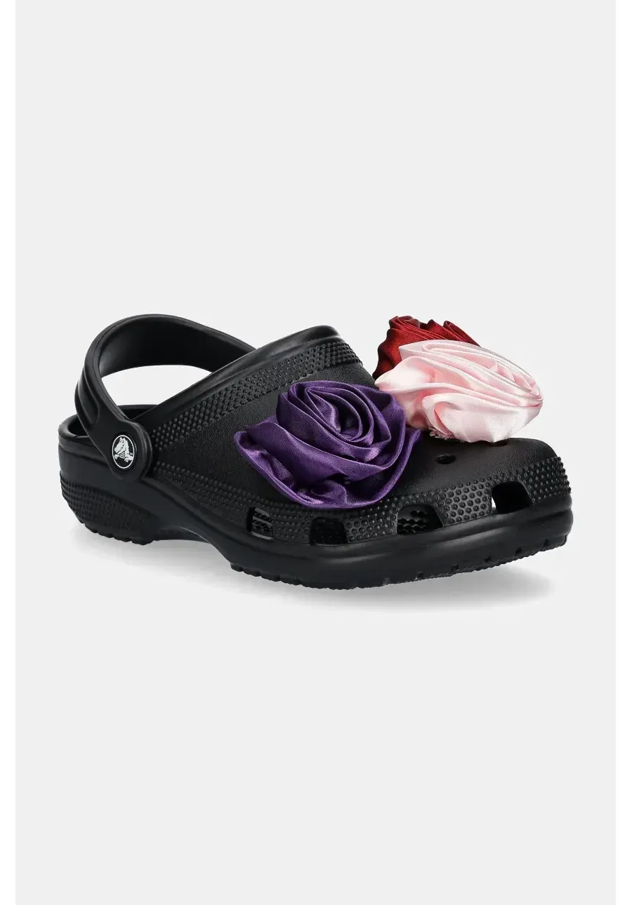 obrazek 1 Crocs klapki Classic Rossete Clog damskie kolor czarny 210388