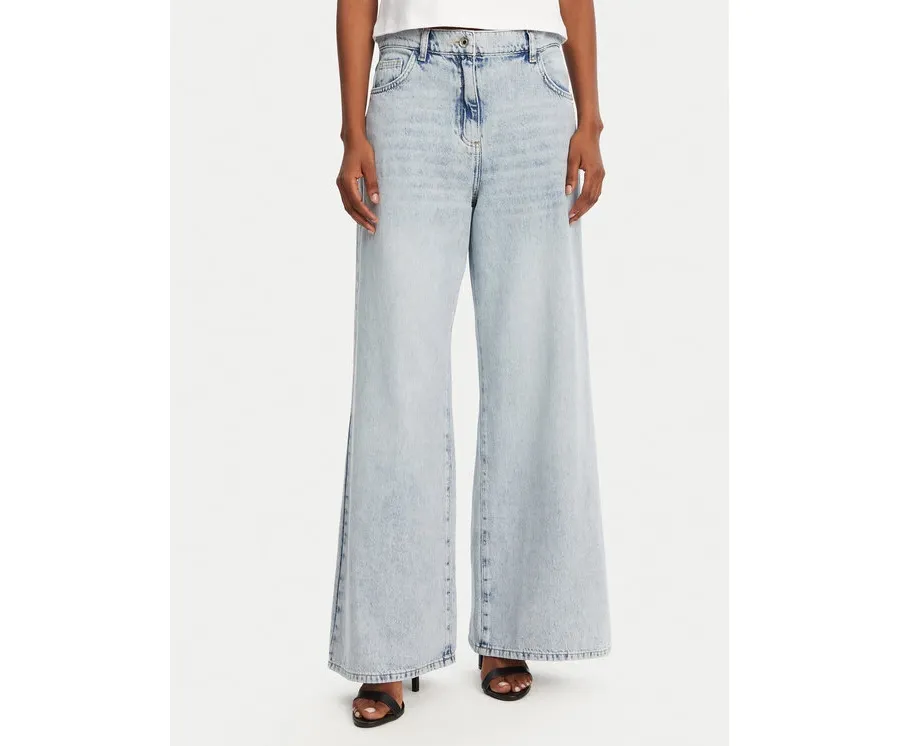 obrazek 1 Patrizia Pepe Jeansy 2P1697/D070-CA61 Niebieski Wide Leg