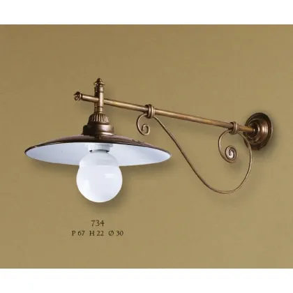 Zdjęcie Stylowa lampa ścienna o rustykalnym charakterze - Il Paralume Marina