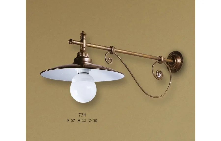 obrazek 1 Stylowa lampa ścienna o rustykalnym charakterze - Il Paralume Marina