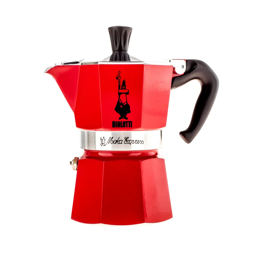 obrazek 1 Bialetti Moka Express 3tz czerwona BIALETTI