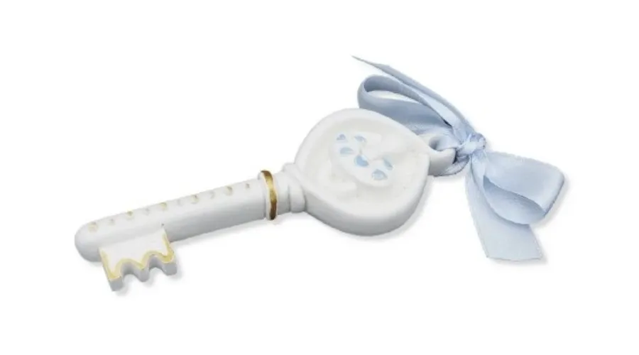 obrazek 1 Unikalna rzeźba – klucz fortuny z błękitną wstążką