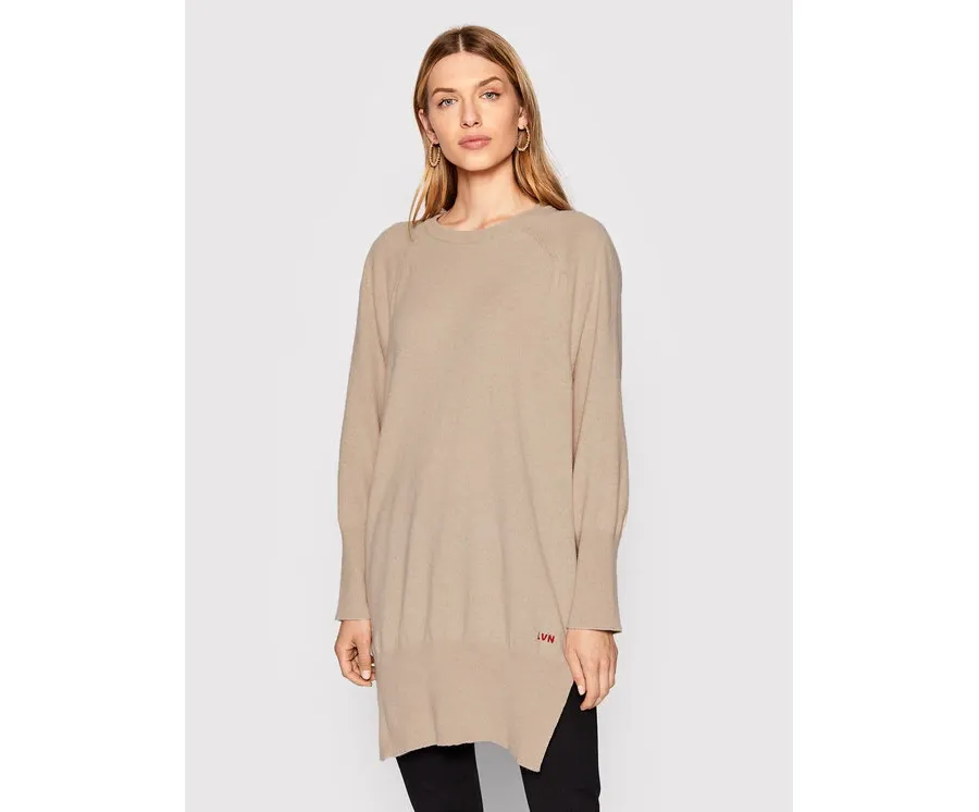 obrazek 1 Liviana Conti Sweter F2WC14 Beżowy Relaxed Fit