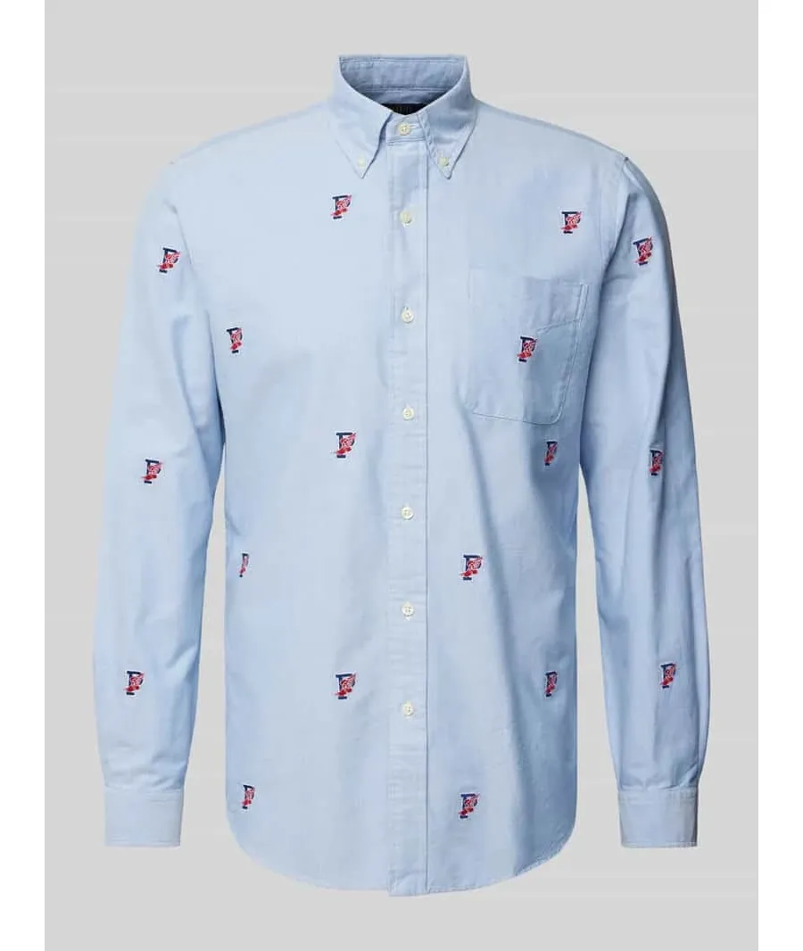 obrazek 1 Koszula casualowa o kroju classic fit z kołnierzykiem typu button down